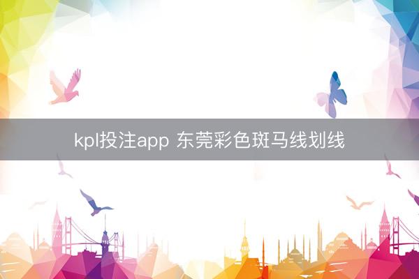 kpl投注app 东莞彩色斑马线划线