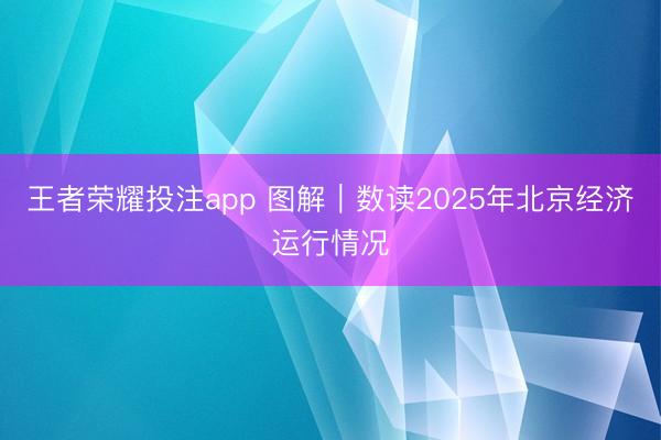 王者荣耀投注app 图解｜数读2025年北京经济运行情况