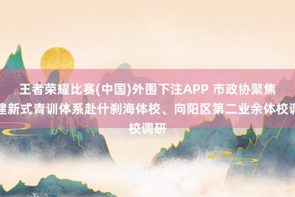 王者荣耀比赛(中国)外围下注APP 市政协聚焦构建新式青训体系赴什刹海体校、向阳区第二业余体校调研