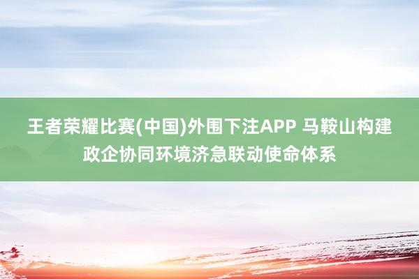 王者荣耀比赛(中国)外围下注APP 马鞍山构建政企协同环境济急联动使命体系