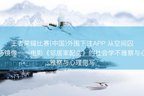王者荣耀比赛(中国)外围下注APP 从空间囚笼到情怀镜像——电影《邻居家配头》的社会学不雅察与心理侧写