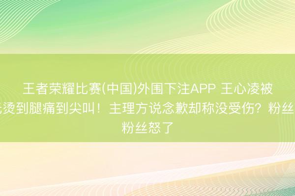 王者荣耀比赛(中国)外围下注APP 王心凌被激光烫到腿痛到尖叫！主理方说念歉却称没受伤？粉丝怒了